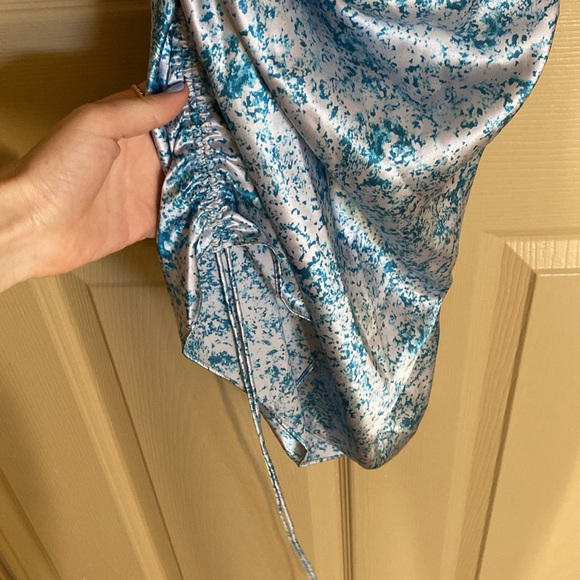 Cinq a Sept silk ruched midi dress - Picture 11 of 16